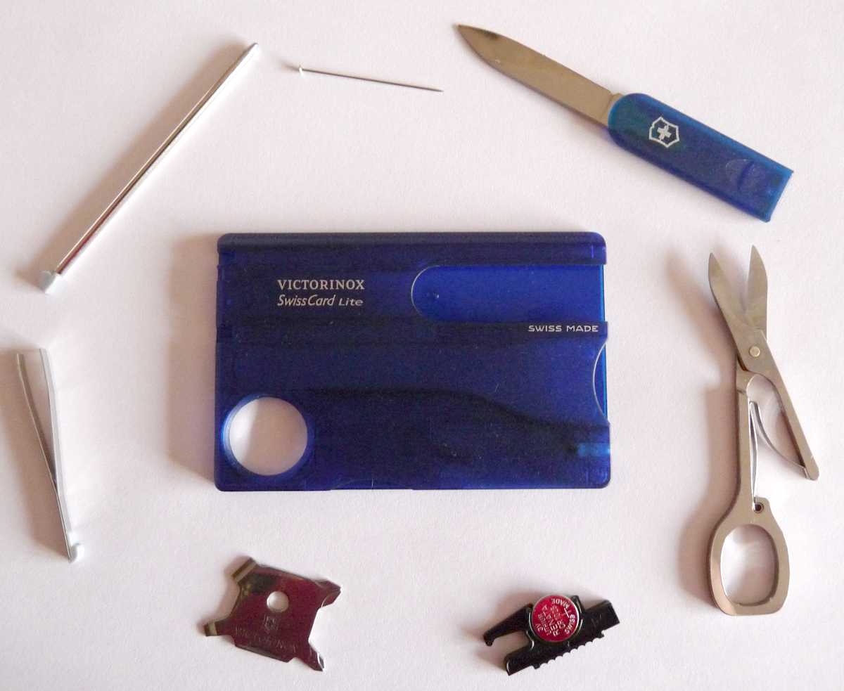 Original Victorinox swiss card lite with satellited tools